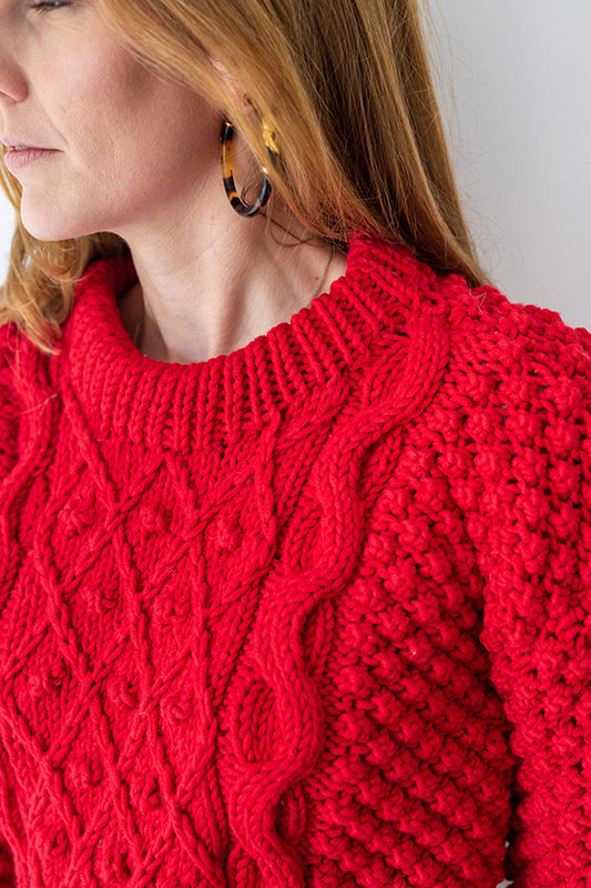 Pull rouge femme laine clearance