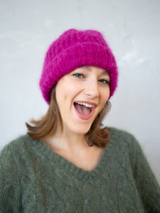 Bonnet louise fushia