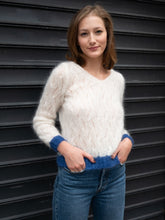 Charger l&#39;image dans la galerie, Pull_mohair_ecru_hiver_super_doux