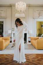 Charger l&#39;image dans la galerie, pull mariage en angora pour mariée
