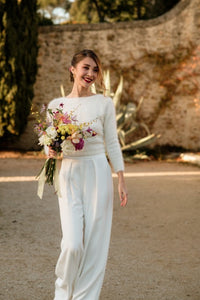 Pull Celia vu de face pour mariée