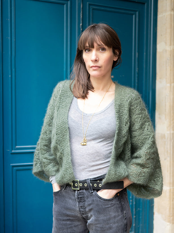 Gilet en mohair femme on sale